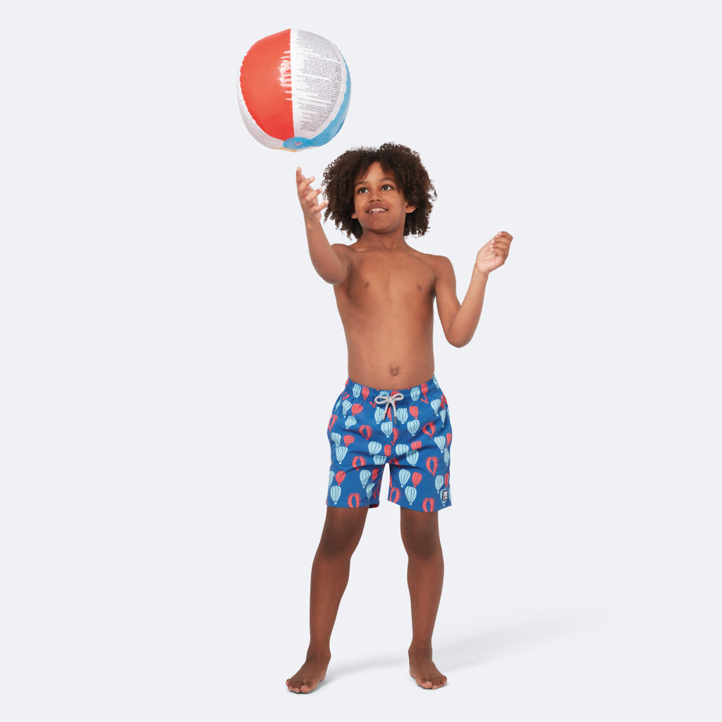 Tom & Teddy Red and Blue Balloons Boy Swimshorts