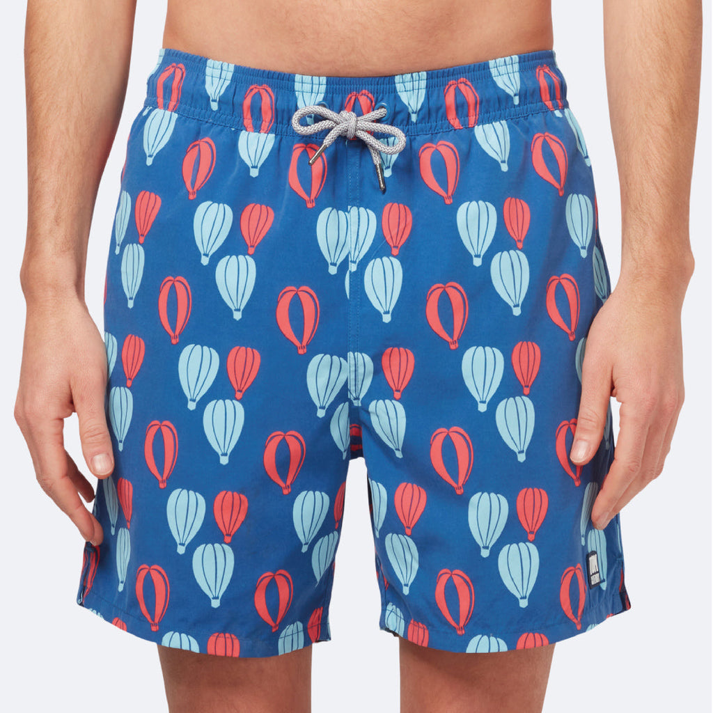 Tom & Teddy Red and Blue Balloons Mens Swimshorts